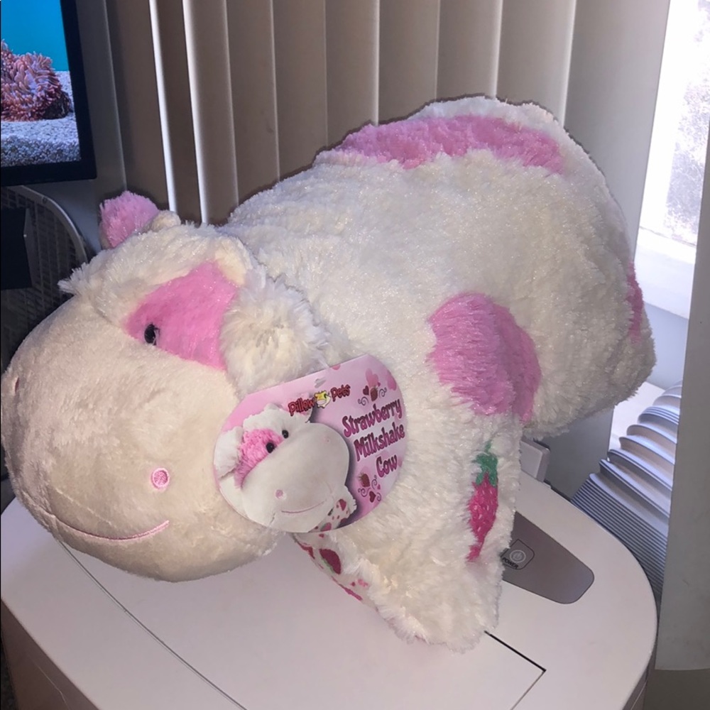 Strawberry Cow Pillow Pet